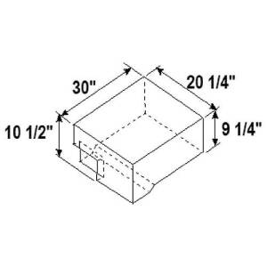 WASTE TANK 16.3GAL 24-1/4 X 20-1/4 X 10-1/2 WEIGHS 10LBS