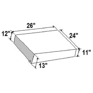 WASTE TANK 25.1GAL 25-5/8 X 23-1/4 X 12-3/4 WEIGHS 14LBS