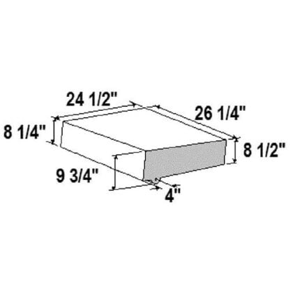 RV Waste Water Tank 20.8 GAL (FR77-5275)