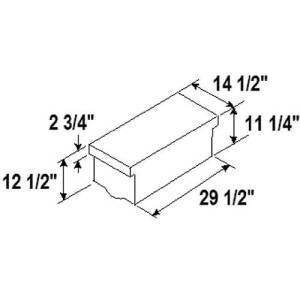 WASTE TANK 18.7GAL 32-3/4 X 14-1/2 X 11 WEIGHS 8LBS