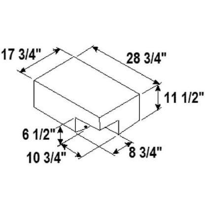 WASTE TANK 19.0 GAL       13LBS MEASURES 30X18X12