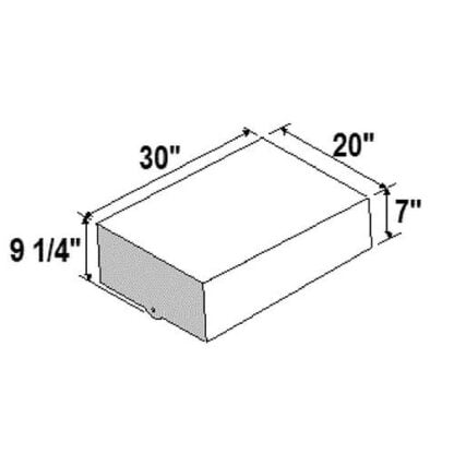 WASTE TANK 18.0 GAL       12LBS MEASURES 30X20X8