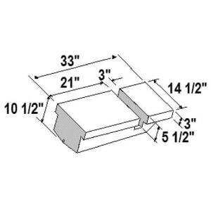 CLEARANCE WASTE TANK 15GAL 38 X 16 X 9 WEIGHS 12 LBS
