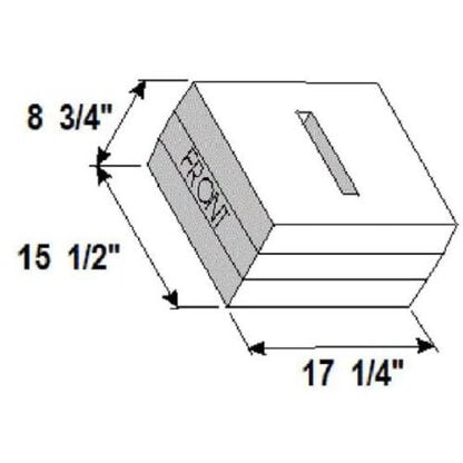 WATER TANK 6.7 GAL     6LBS MEASURES 17X15X9