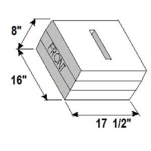 FRESH WATER TANKS 7.9GAL 16 X 17.5 X 8