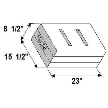 WATER TANK 8.8 GAL      8LBS MEASURES 23X15X9