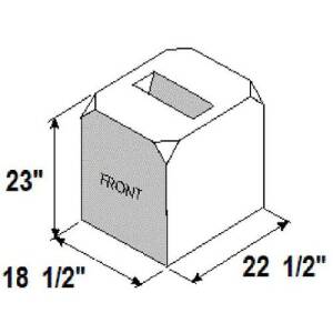 FRESH WATER TANK 32GAL 23 X 19 X 23 WEIGHS 21LBS