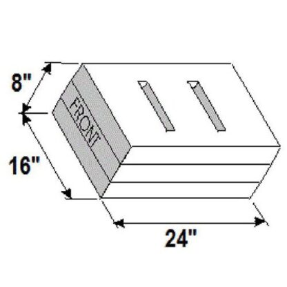 WATER TANK 9.5 GAL     7LBS  MEASURES 24X16X8