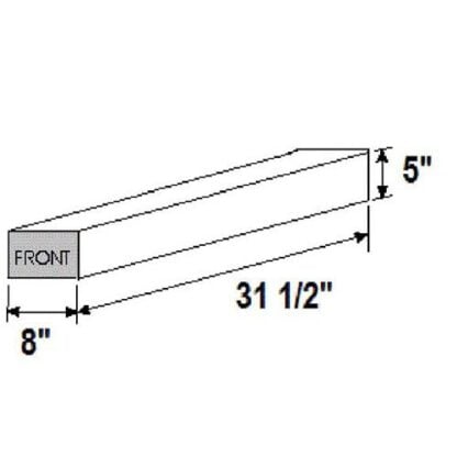 WATER TANK 4.0 GAL   4LBS  MEASURES 
32X8X5