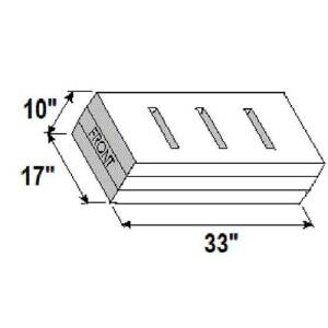 FRESH WATERTANKS 20.3GAL 33 1/4 X 17 X 10