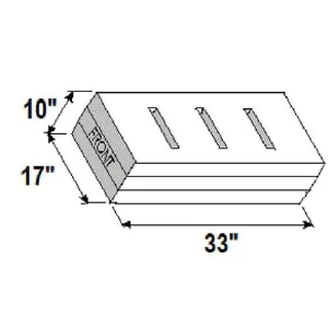 FRESH WATERTANKS 20.3GAL 33 1/4 X 17 X 10