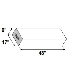 FRESH WATER TANK 22.8GAL 48 X 17 X 9 WEIGHS 15 LBS