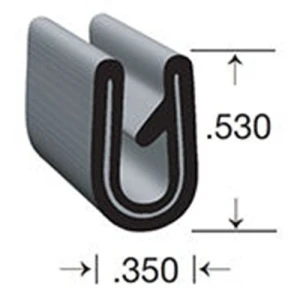 Clean Seal Clean Grip Surface Seal - Black (Per FT)
