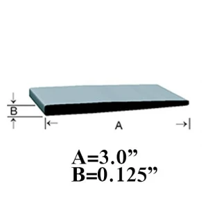 WIPER SEAL BLACK 3" (Per FT)