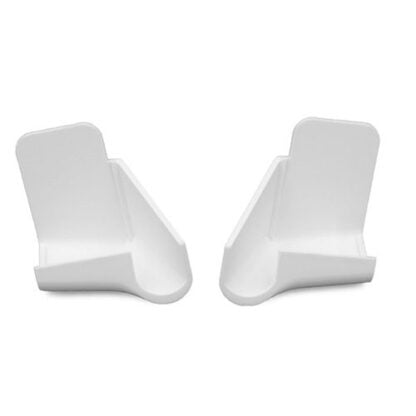 Short Rain Gutter Spout - White 4 Pack