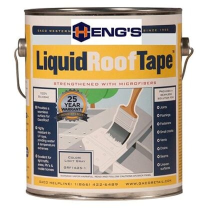 LIQUIDROOF PAINT; 1 GALLON; LIGHT GREY; SILICONE