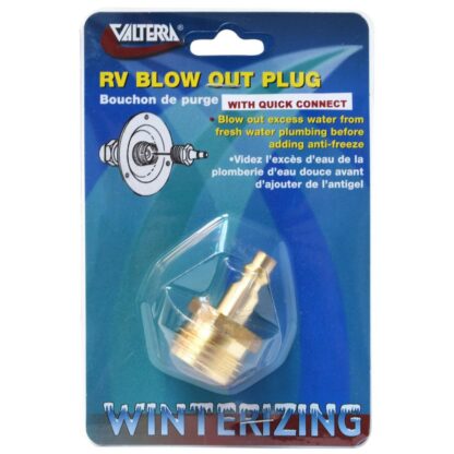 RV Winterize Blow Out Plug