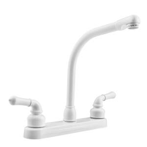 8″ Dura Kitchen Faucet – White