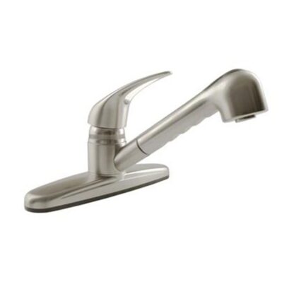 8" Pull Out Kitchen Faucet - Satin Nickel