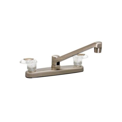 8″ Phoenix Kitchen Faucet w/ Teacup Handles – Brushed Nickel