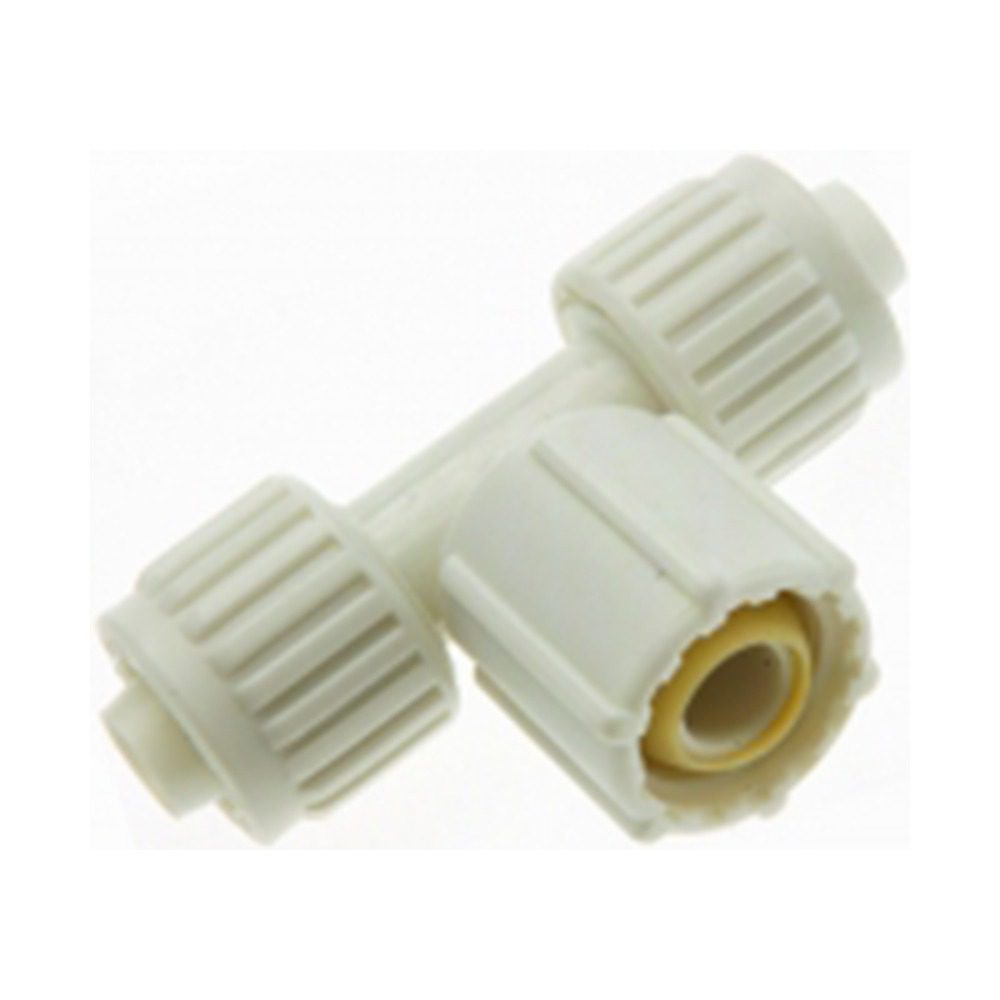 Gomito Raccordo Flair-It Per Tubo PEX 1/2 Pollice, Colore Bianco, Confezione Da 10 Pezzi (cod. 16800).