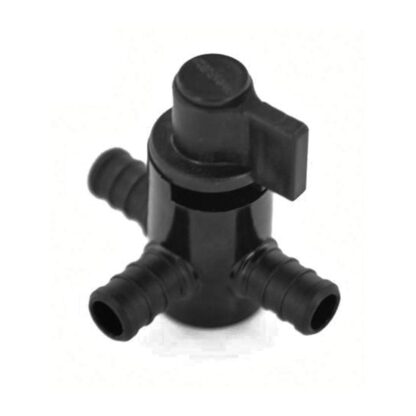 3 Way Barbed Valve 1/2"