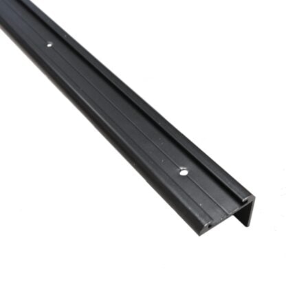 Wide Corner Trim Insert Molding, 1-1/4″ x 1″ x 8′, Black