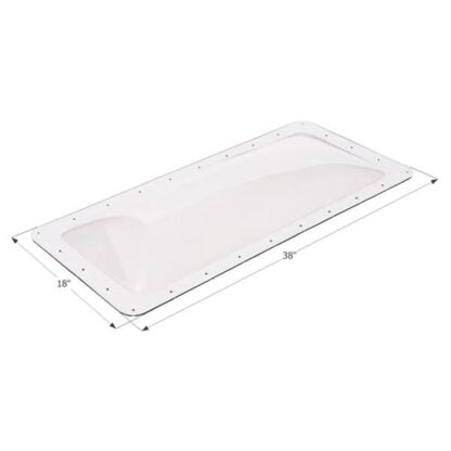 Icon RV Skylight 14" x 34" x 4" Clear