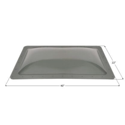 Icon RV Skylight 18" X 36" X 4" Smoke