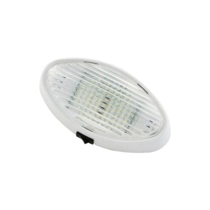 Oval Porch Light - Clear w/Switch