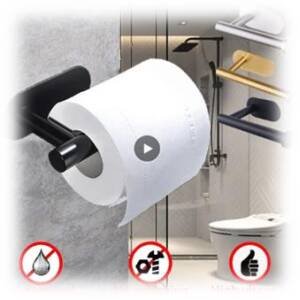 Adhesive toilet papaer holder