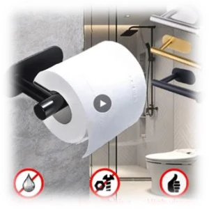Adhesive toilet papaer holder