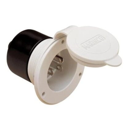 Marinco 15 Amp Power Inlet - White