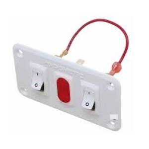 Dometic Water Heater Dual Switch - White