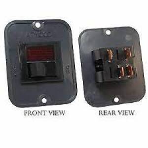 Dometic 91959 Heater Switch With Light- Black