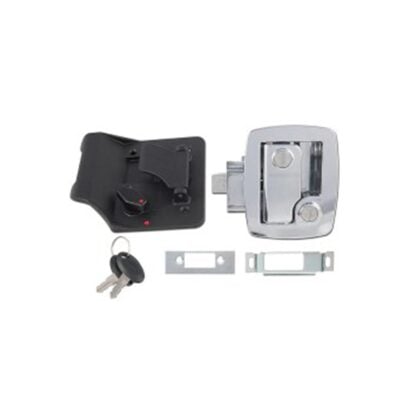 Bauer RV Entrance Lock; Chrome