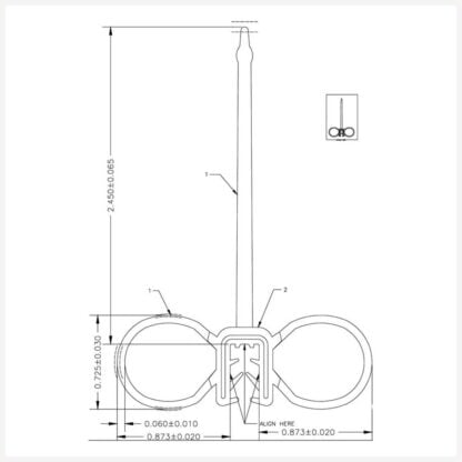 Wiper Seal With Double Bulb And Clamp (Per FT) - Image 2