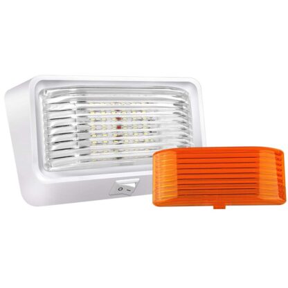 LED Porch Light w/ Switch - White