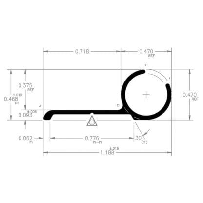 Awning Rail No Insert 8' - White - Image 2