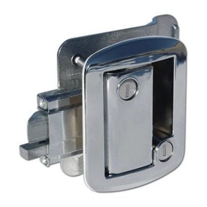 Travel Trailer Entry Door Latch - Chrome