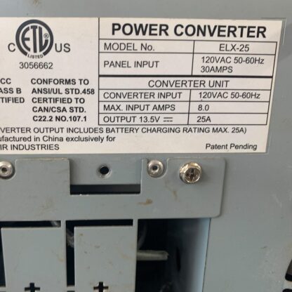 Used Elixir 25A Power Centre Converter - Image 3