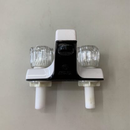 Used Deck Mount Bathroom Faucet White