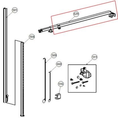 Used Dometic 8500/Sunchaser II Main Rafter Arm - Image 2