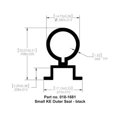 Small EK Outer Seal, 9/10″ x 11/16″ x 35′ - Image 2