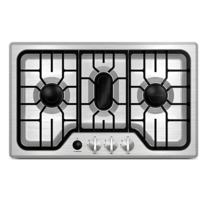 Furrion 3-Burner Gas RV Cooktop - 24" Stainless Steel