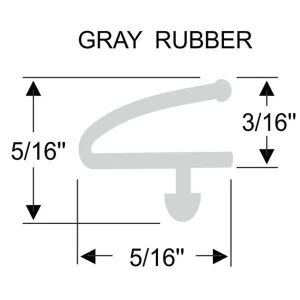 Hehr Jalousie Window Wedge Weatherstrip (Per FT)