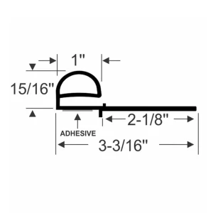 Peel-N-Stick One-Piece Bulb & Wiper Seal