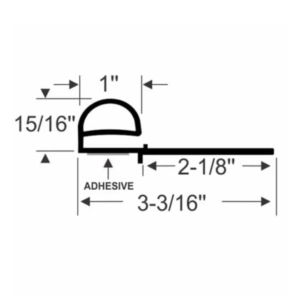 Peel-N-Stick One-Piece Bulb & Wiper Seal