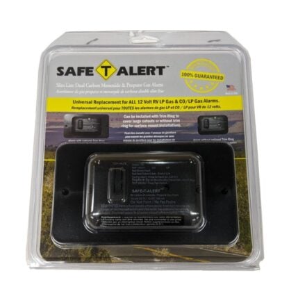 Safe-T-Alert Mini LP/CO Alarm with Trim Ring Black