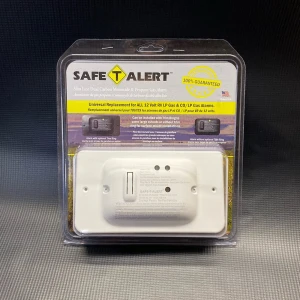 SAFE-T-ALERT MINI LP/CO ALARM W/ TRIM RING WHT